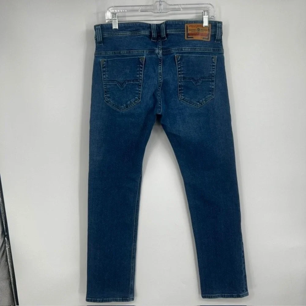 Diesel Safado Regular Slim Straight Jeans Mens 33x30 Blue Stretch C84HV Denim